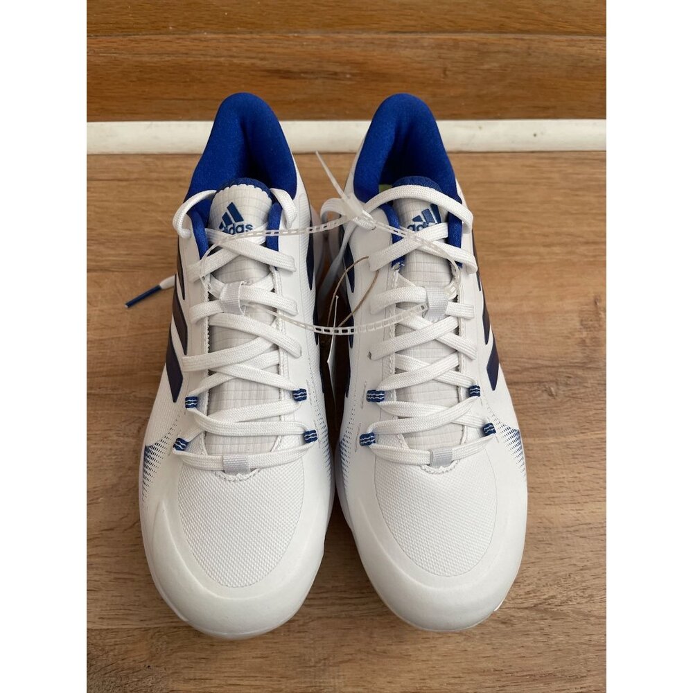 NWT Adidas PureHustle 2 Womens Softball Cleats White/Blue Synthetic Upper With M